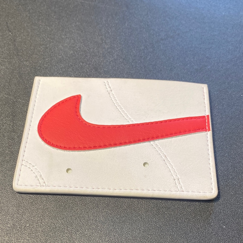 Nike Red and White Card Holder